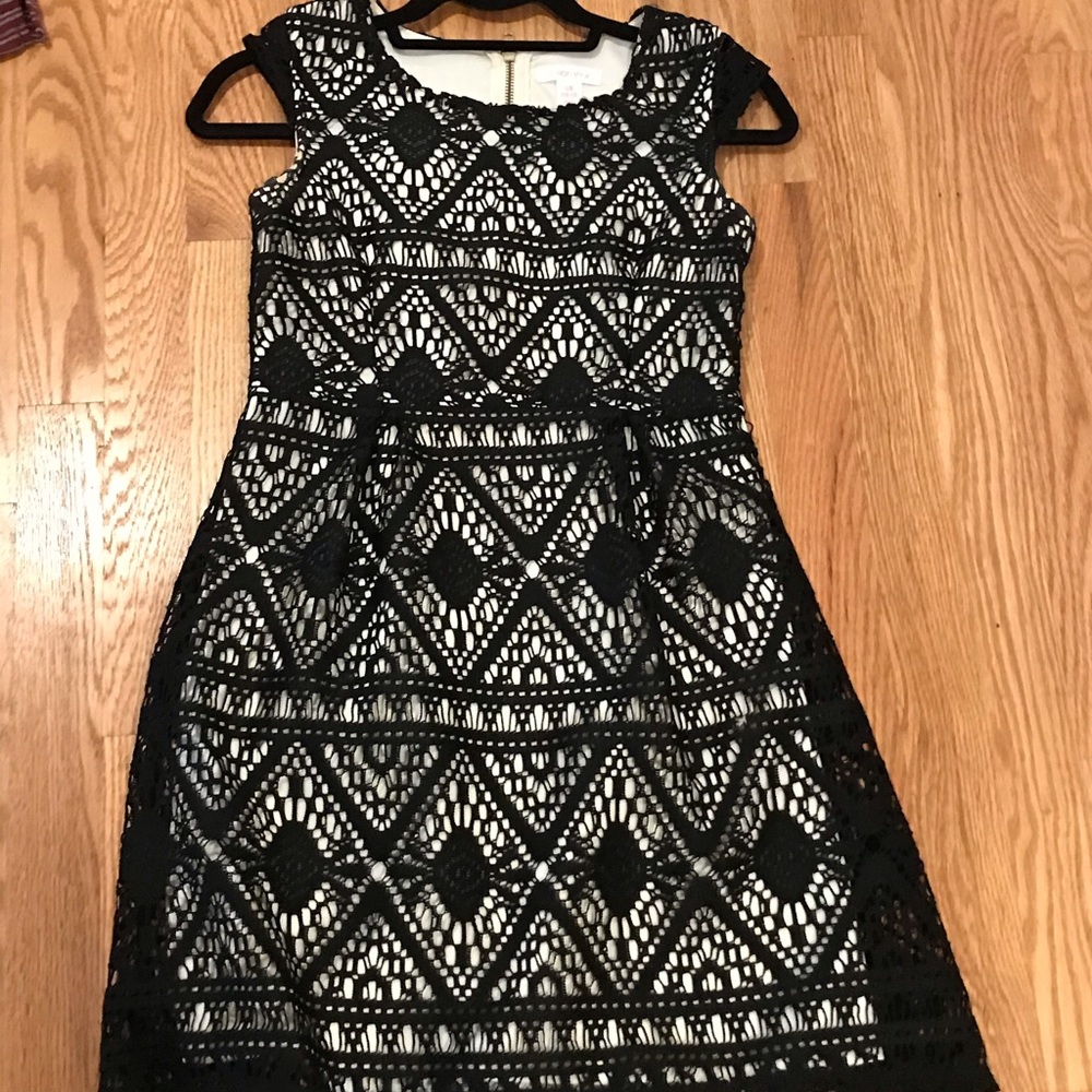 Black and white dress